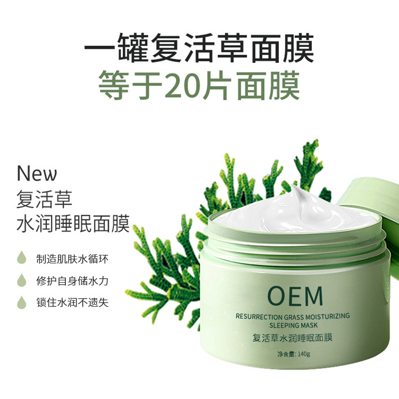 妆姿_复活草睡眠面膜OEM